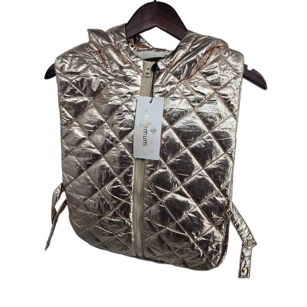 NWT Summum Metallic Gold Vest One Size
